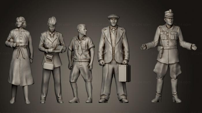 Military figurines (people2, STKW_0124) 3D models for cnc